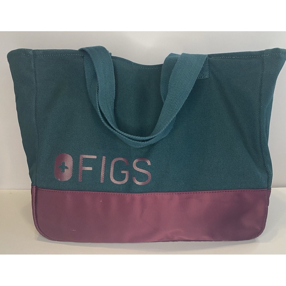 FIGS Teal and Purple Women's Tote Bag